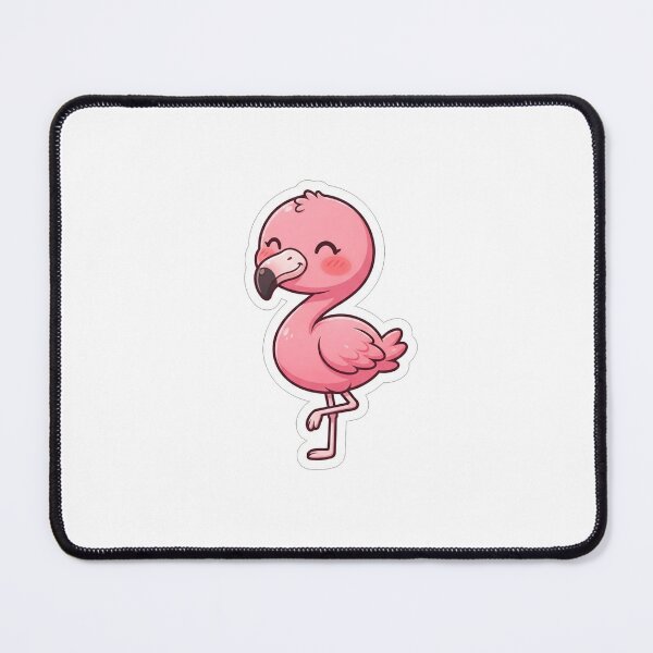 Item preview, Cute Pink Flamingo Bird Character Illustration designed and sold by Owcomm.