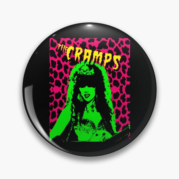 Artikelvorschau, The Cramps Neon Green Leopard Print Psychobilly Band entworfen und verkauft von BradyTerry.