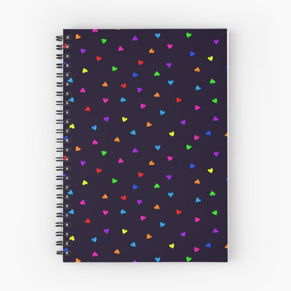 Item preview, Vibrant Hearts Pattern Against a Deep Midnight Blue Background Colourful Digital Art designed and sold by Matt_Smith.