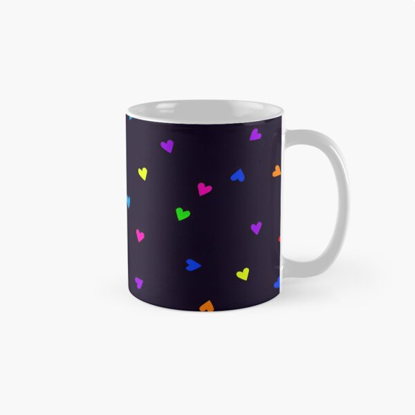 Item preview, Vibrant Hearts Pattern Against a Deep Midnight Blue Background Colourful Digital Art designed and sold by Matt_Smith.
