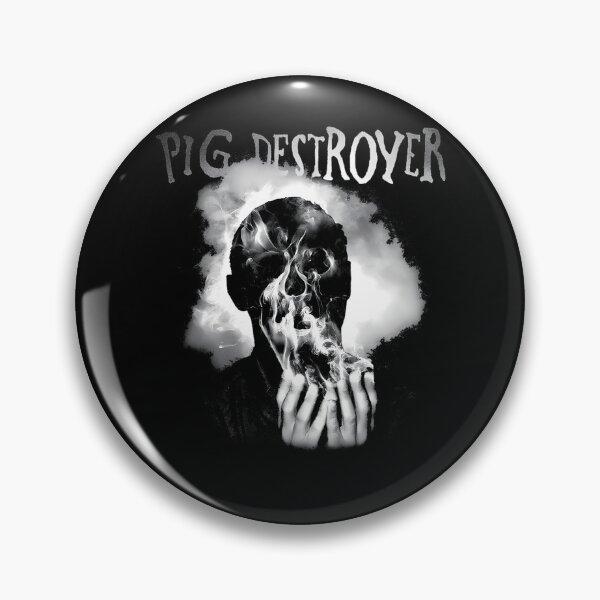 Item preview, Pig Destroyer Head Cage Grindcore Death Metal Skull designed and sold by BradyTerry.
