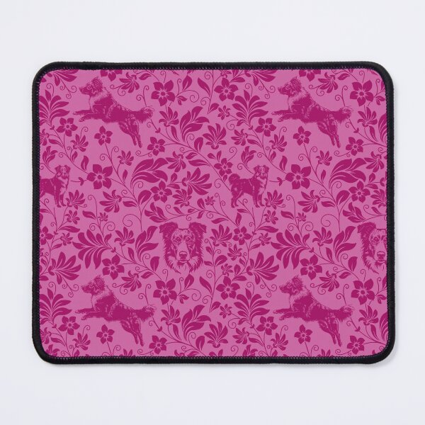 Item preview, Australian Shepherd Floral Pattern | Elegant Botanical Dog Design Pink designed and sold by WildLakePatterns.