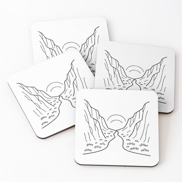 Item preview, A slim trail winding through the depths of a steep valley designed and sold by rasagamastore.