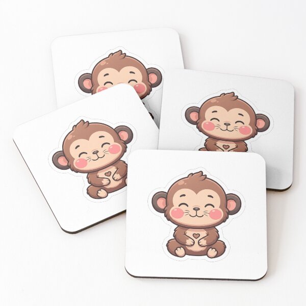Item preview, Cute Baby Monkey With Big Cheeks designed and sold by Owcomm.
