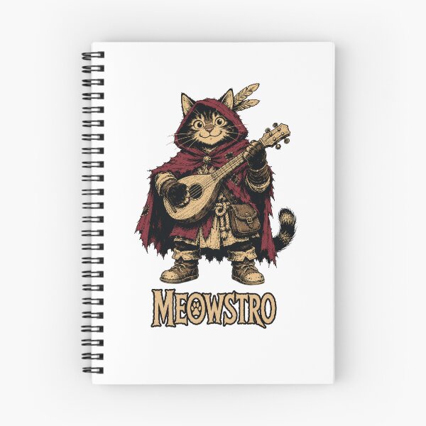 Item preview, Meowstro | Funny Bard Cat Fantasy designed and sold by Bisonia.