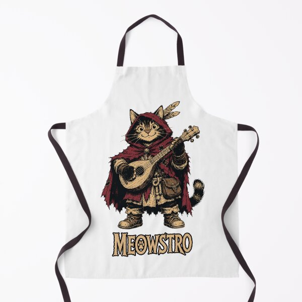 Item preview, Meowstro | Funny Bard Cat Fantasy designed and sold by Bisonia.