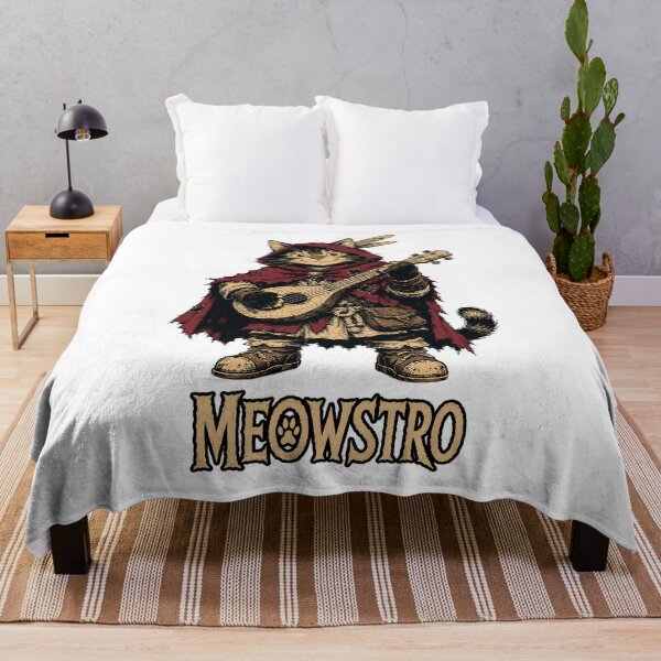 Item preview, Meowstro | Funny Bard Cat Fantasy designed and sold by Bisonia.
