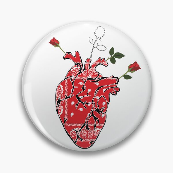 Item preview, Bandana Collection, Heart of Roses, Red Bandana designed and sold by ColorCreator.