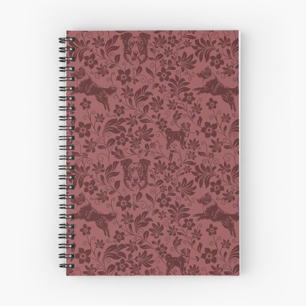 Item preview, Australian Shepherd Floral Pattern | Elegant Botanical Dog Design Red designed and sold by WildLakePatterns.