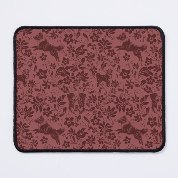 Item preview, Australian Shepherd Floral Pattern | Elegant Botanical Dog Design Red designed and sold by WildLakePatterns.