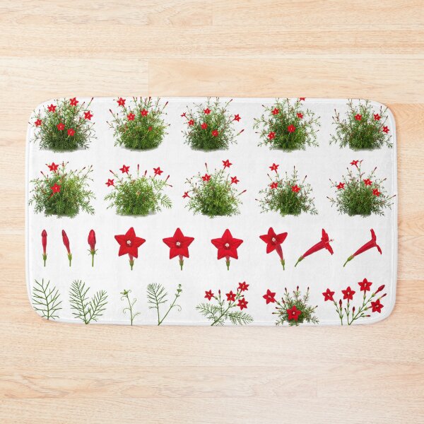 Item preview, Red Cypress Vine Cardinal Flower Botanical Set Aesthetic designed and sold by Rehnair.