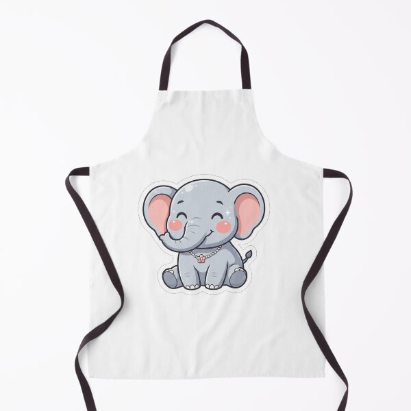 Item preview, Cute Baby Elephant With Flower Necklace designed and sold by Owcomm.