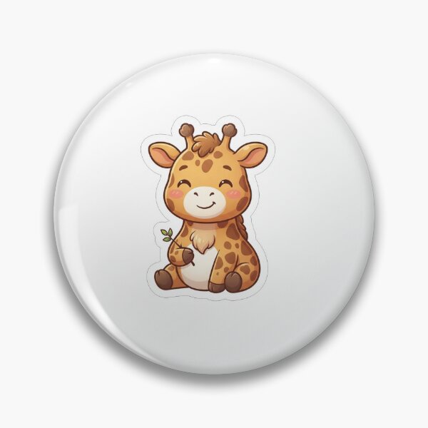 Item preview, Cute Baby Giraffe Holding Leaf Illustration designed and sold by Owcomm.