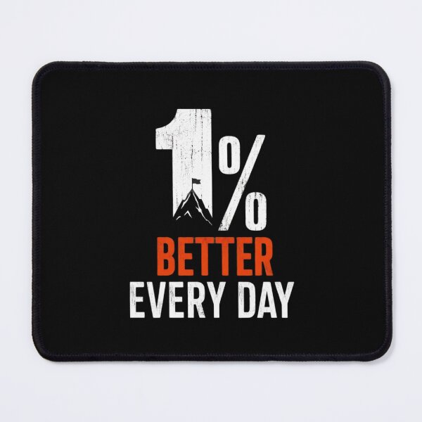 Item preview, 1% Better Every Day - Motivational Fitness & Gym Quote designed and sold by Dakson Design - Fantasy Art.