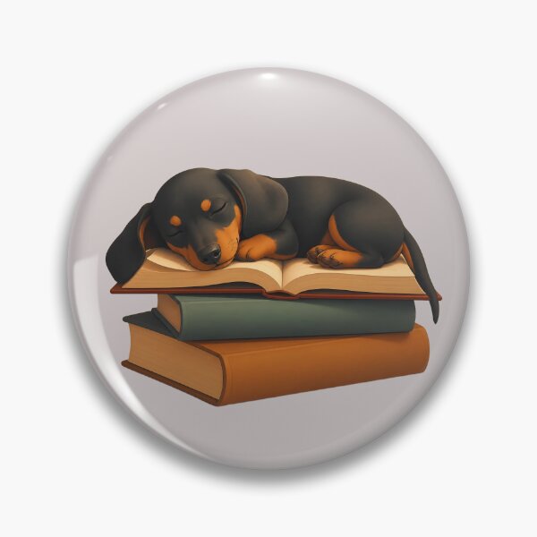 Item preview, Booked for a Nap – Minimal Dachshund Line Art Design designed and sold by ManggaeJM.