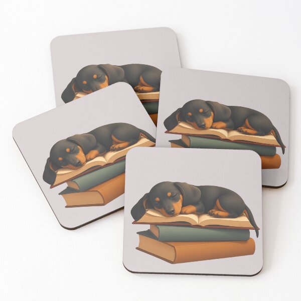 Item preview, Booked for a Nap – Minimal Dachshund Line Art Design designed and sold by ManggaeJM.