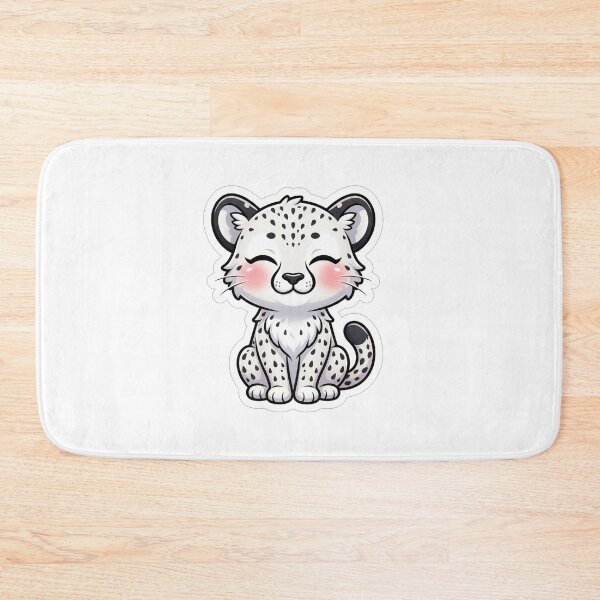 Item preview, Cute Baby Snow Leopard Illustration designed and sold by Owcomm.