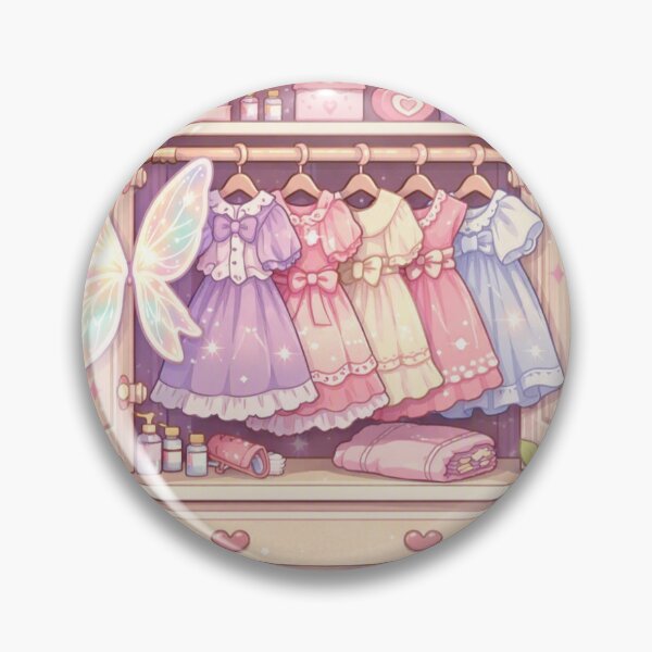 Item preview, Fairy Closet Sticker Kawaii Magical Bedroom Aesthetic for Fantasy & Soft Girl Lovers designed and sold by CutePrintCorner.