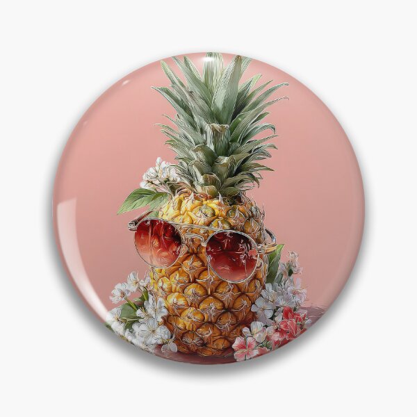 Item preview, Pineapple Tropical Fruits and Flowers designed and sold by Grafititee.
