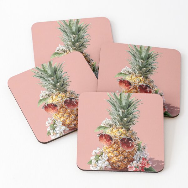 Item preview, Pineapple Tropical Fruits and Flowers designed and sold by Grafititee.