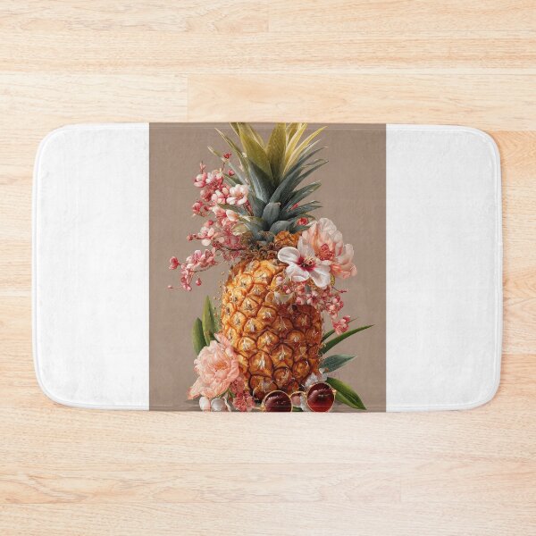 Item preview, Pineapple Tropical Fruits and Flowers designed and sold by Grafititee.