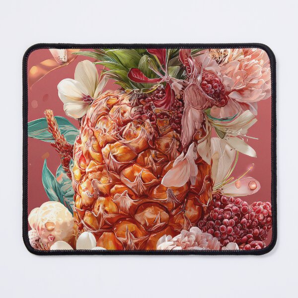 Item preview, Pineapple Tropical Fruits and Flowers designed and sold by Grafititee.
