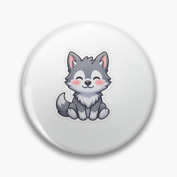 Item preview, Cute Little Wolf Pup Kawaii Animal designed and sold by Owcomm.