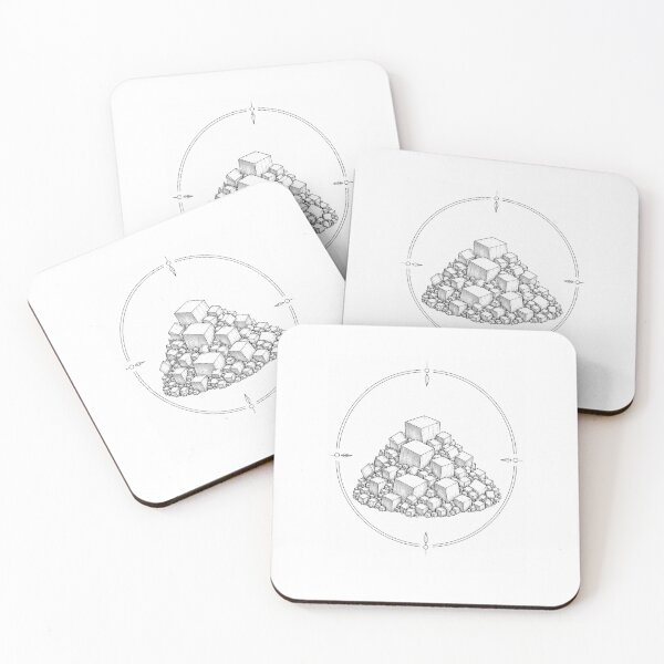 Item preview, Pyrite Cluster | Minimal Nordic Mineral Illustration designed and sold by Norvian.