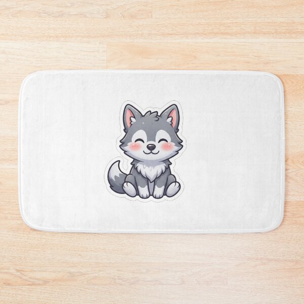 Item preview, Cute Little Wolf Pup Kawaii Animal designed and sold by Owcomm.