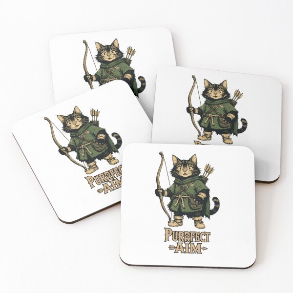 Item preview, Purrfect Aim | Funny Archer Cat Fantasy designed and sold by Bisonia.