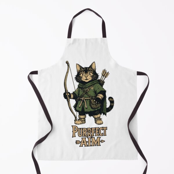 Item preview, Purrfect Aim | Funny Archer Cat Fantasy designed and sold by Bisonia.