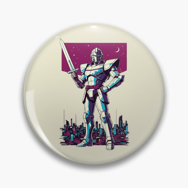 Item preview, Synthwave Retro Anime Cyberpunk Paladin designed and sold by KungPowUnicorn.