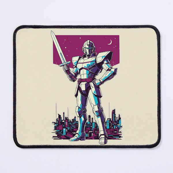 Item preview, Synthwave Retro Anime Cyberpunk Paladin designed and sold by KungPowUnicorn.