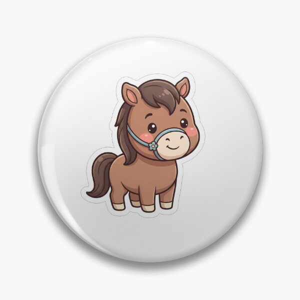 Item preview, Cute Little Brown Horse With Flower designed and sold by Owcomm.