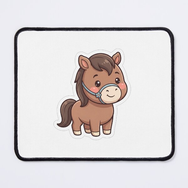 Item preview, Cute Little Brown Horse With Flower designed and sold by Owcomm.