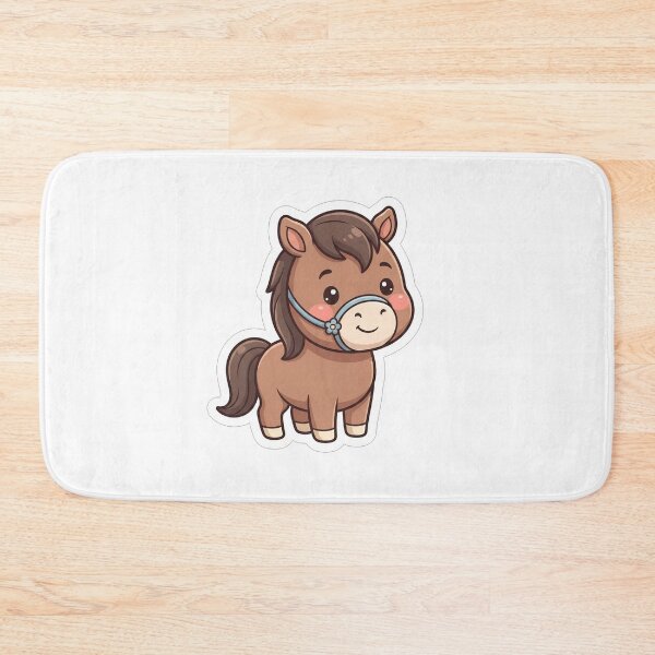 Item preview, Cute Little Brown Horse With Flower designed and sold by Owcomm.