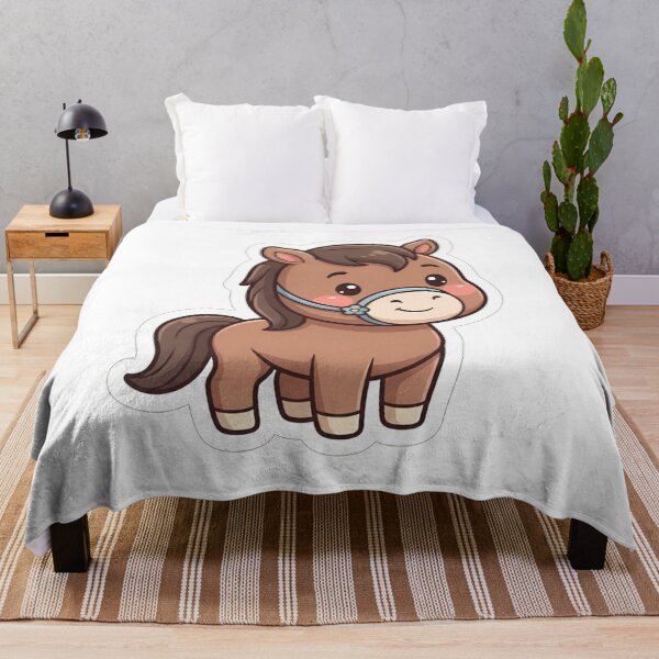 Item preview, Cute Little Brown Horse With Flower designed and sold by Owcomm.