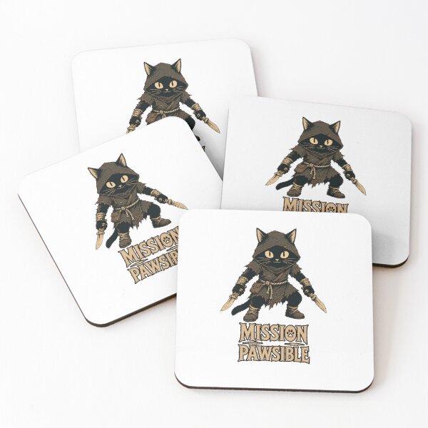 Item preview, Mission Pawsible | Funny Assassin Cat Fantasy designed and sold by Bisonia.