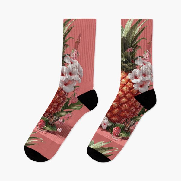 Item preview, Pineapple Tropical Fruits and Flowers designed and sold by Grafititee.