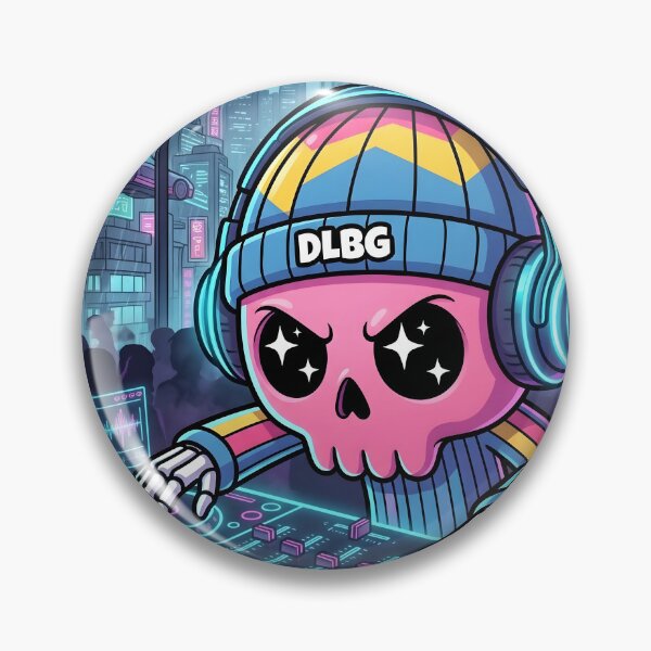 Item preview,  Pink Skull DJ Mixing Music - By DLBG  designed and sold by DLBG-STORE.