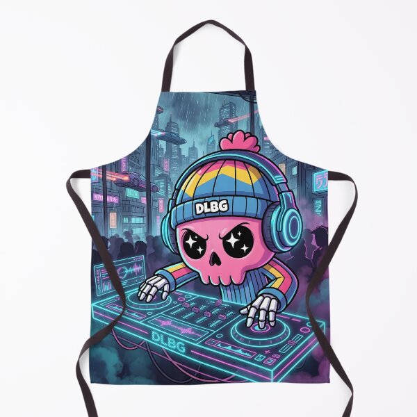 Item preview,  Pink Skull DJ Mixing Music - By DLBG  designed and sold by DLBG-STORE.