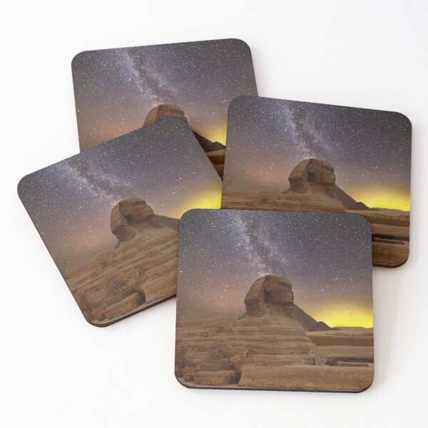 Item preview, Great Sphinx Under the Milky Way | Ancient Egypt Night Sky | Celestial Travel Photography designed and sold by StyleForge Apparel.
