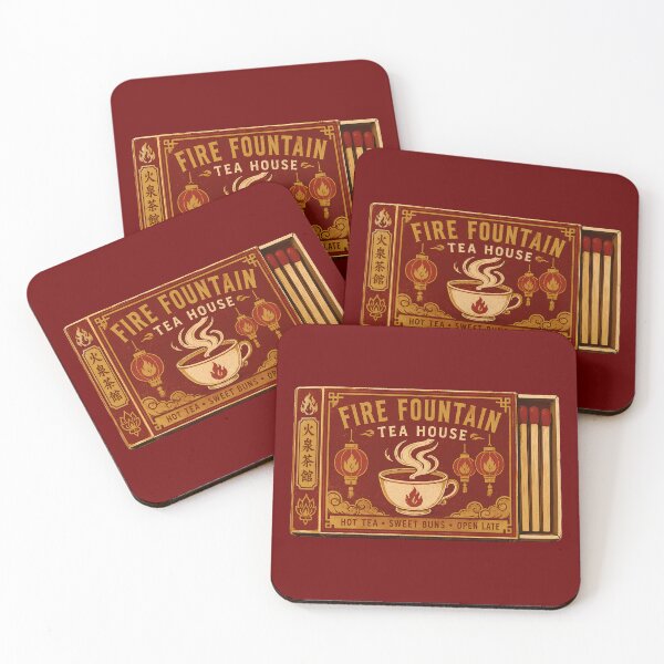 Item preview, Fire Fountain Tea House Matchbox Graphic designed and sold by agearb.