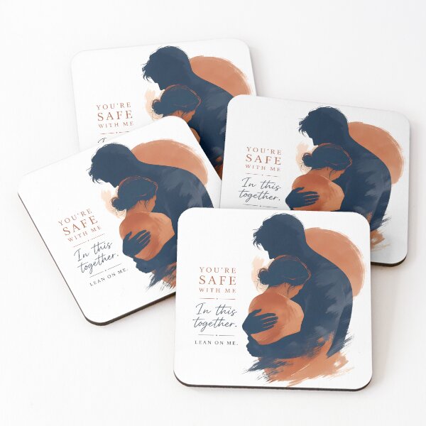 Item preview, You Are Safe With Me Romantic Couple Embrace Art  designed and sold by DignityLab.