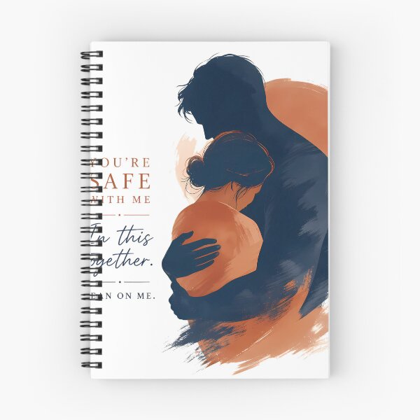 Item preview, You Are Safe With Me Romantic Couple Embrace Art  designed and sold by DignityLab.