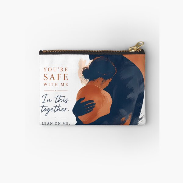 Item preview, You Are Safe With Me Romantic Couple Embrace Art  designed and sold by DignityLab.