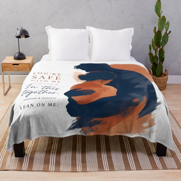 Item preview, You Are Safe With Me Romantic Couple Embrace Art  designed and sold by DignityLab.