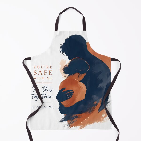 Item preview, You Are Safe With Me Romantic Couple Embrace Art designed and sold by DignityLab.