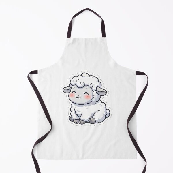Item preview, Cute Fluffy Little Sheep Animal Portrait designed and sold by Owcomm.