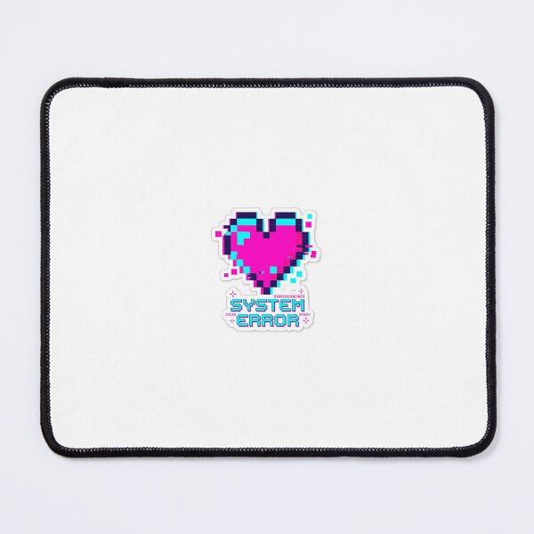 Item preview, Y2K Glitch Heart System Error Pixel Sticker designed and sold by MinimalArtLK.
